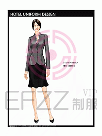 酒店前廳總臺制服設計圖441