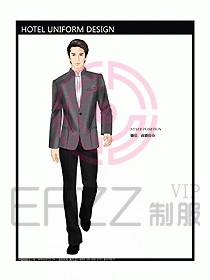 酒店前廳總臺制服設(shè)計(jì)圖442