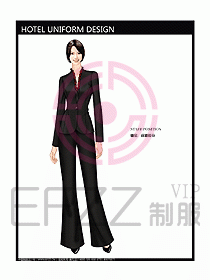 酒店前廳總臺制服設計圖446