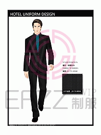 酒店前廳總臺制服設計圖448