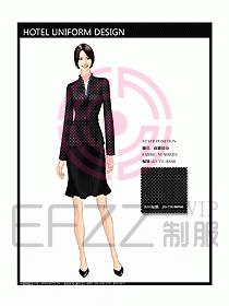 酒店前廳總臺制服設計圖447