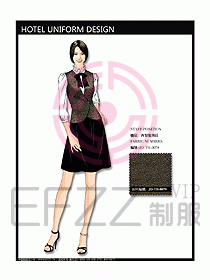 酒店西餐服務生制服設計圖724