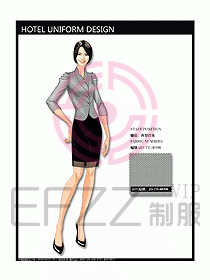 酒店西餐服務生制服設計圖731