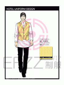 酒店西餐服務生制服設計圖726