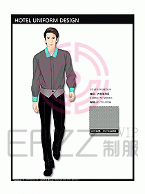 酒店西餐服務生制服設計圖735
