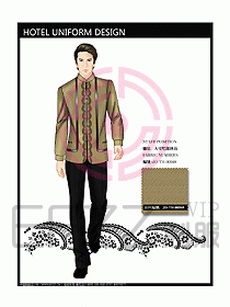 酒店中餐服務員制服設計圖1202