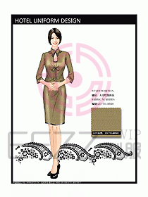 酒店中餐服務(wù)員制服設(shè)計圖1201