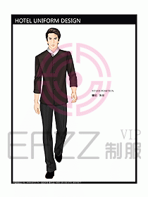 酒店客服服務員制服設計圖309
