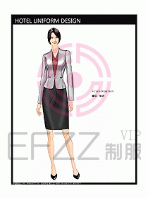 前臺服務(wù)生制服設(shè)計(jì)效果圖461