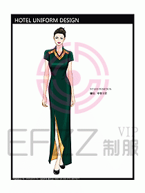 酒店中餐領(lǐng)班制服設(shè)計(jì)圖092