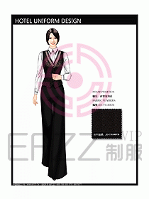酒店西餐服務生制服設計圖764