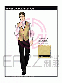 酒店西餐服務生制服設計圖767