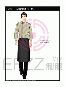 酒店西餐服務生制服設計圖774