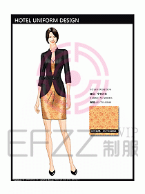 酒店中餐咨客制服設(shè)計(jì)圖579
