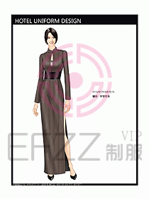 酒店中餐咨客制服設(shè)計(jì)圖578