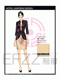 酒店中餐咨客制服設(shè)計(jì)圖581