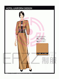 酒店中餐咨客制服設計圖582