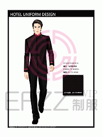 酒店中餐服務(wù)員制服設(shè)計圖1219