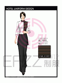 酒店中餐服務(wù)員制服設(shè)計圖1241
