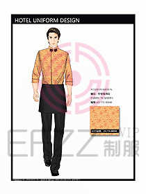 酒店中餐服務員制服設計圖1240
