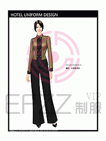 酒店中餐服務員制服設計圖1252