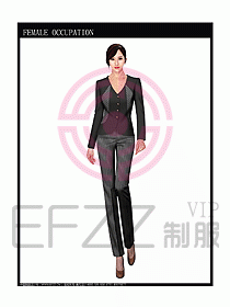 女時尚秋冬職業(yè)裝設計圖667