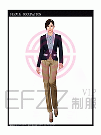 女時尚秋冬職業裝設計圖671