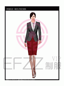 女時尚秋冬職業裝設計圖680