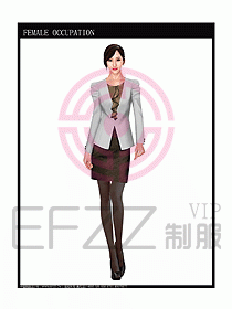 女時尚秋冬職業裝設計圖690