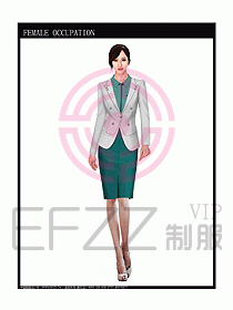 女時尚秋冬職業裝設計圖686