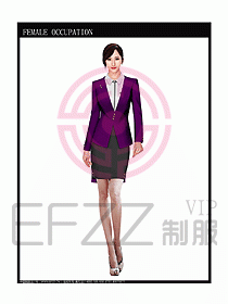 女時尚秋冬職業裝設計圖691