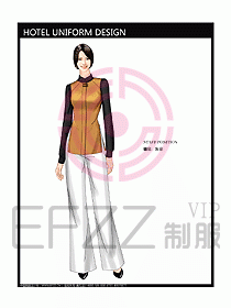 酒店客房服務員制服設計330