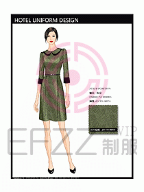 酒店客房服務員制服設計337