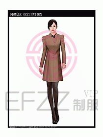女職業裝大衣設計圖060