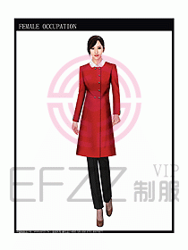 女職業裝大衣設計圖059