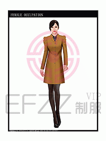 女職業裝大衣設計圖061