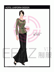 西餐咨客制服設計圖323