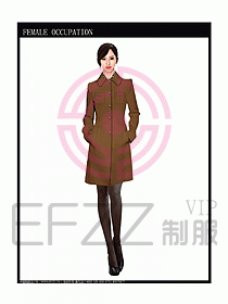 女職業裝大衣設計圖078