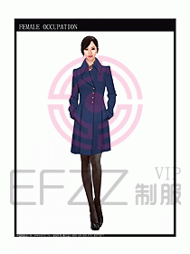 女職業裝大衣設計圖075