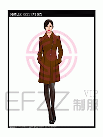 女職業裝大衣設計圖085