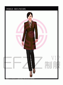 女職業裝大衣設計圖083