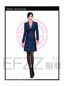 女職業裝大衣設計圖082