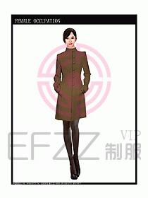 女職業裝大衣設計圖091