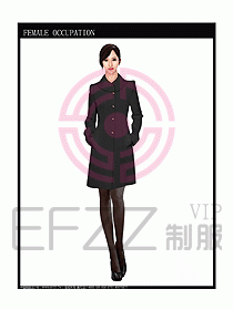 女職業裝大衣設計圖094
