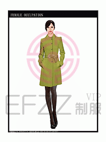 女職業裝大衣設計圖093