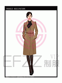 女職業裝大衣設計圖097