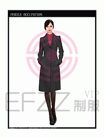 女職業裝大衣設計圖098