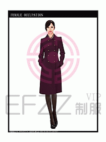 女職業裝OL大衣設計圖106