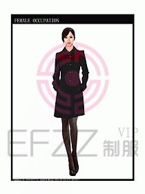 女職業裝OL大衣設計圖108