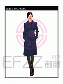 女職業裝OL大衣設計圖107
